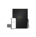 Rocketbook Core Reusable Spiral Notebook, Letter Size 8.5x11, Black - Dotted Pages, App-Connected, Erasable,